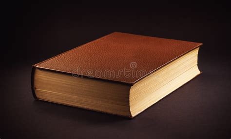 One Thick Book In A Hand Stock Image Image Of Brown 78759489