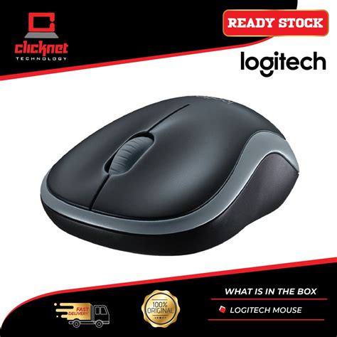 Logitech B175 Wireless Mouse Wl Grey For Laptop And Pc Shopee Malaysia