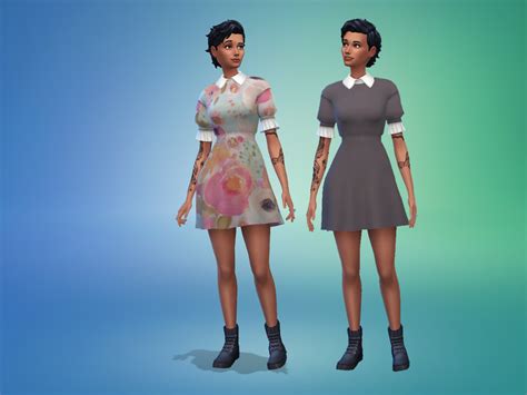 The Sims Resource Trillyke Vivid Dress Recolor Mesh Needed