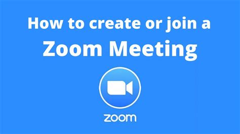 How To Join Or Create A Zoom Meeting Youtube