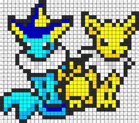 5 out of 5 stars. Jolteon - Pixel Art Grid Pokemon Jolteon, Png Download - 755x671 (#3897472) PNG Image - PngJoy