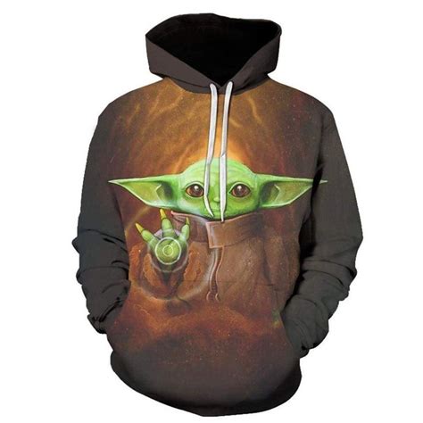 Star Wars Hoodie Jedi Master Yoda Pullover Hoodie Jedi Master Yoda