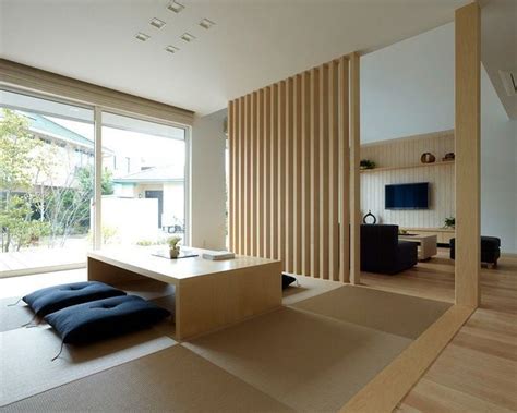 Japanese Minimalistic Interior Design Natural Color Palette With Big