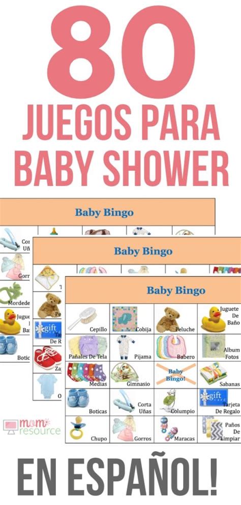 Pasarás un momento muy agradable e innolvidable, que todos lo di. 80 Juegos Para Baby Shower - Bingo Para Baby Shower En Español