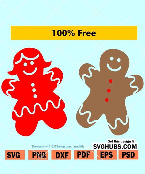 Free Svg Christmas Gingerbread Man Files For Cricut - Christmas
