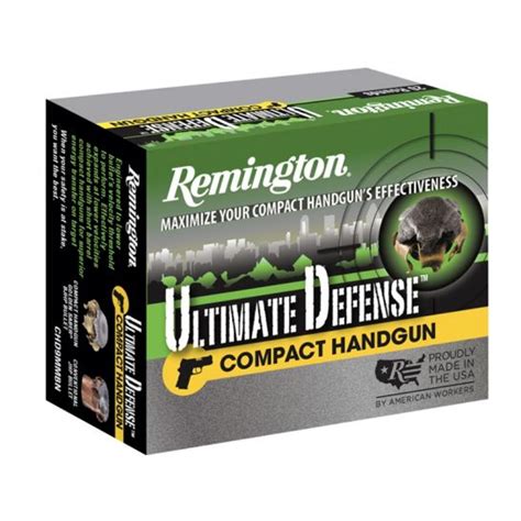 Remington 40sandw 180gr Bjhp Ultimate Defense Compact Handgun Ammunition