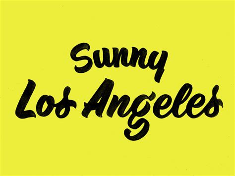 Sunny Los Angeles By Drew Melton On Dribbble