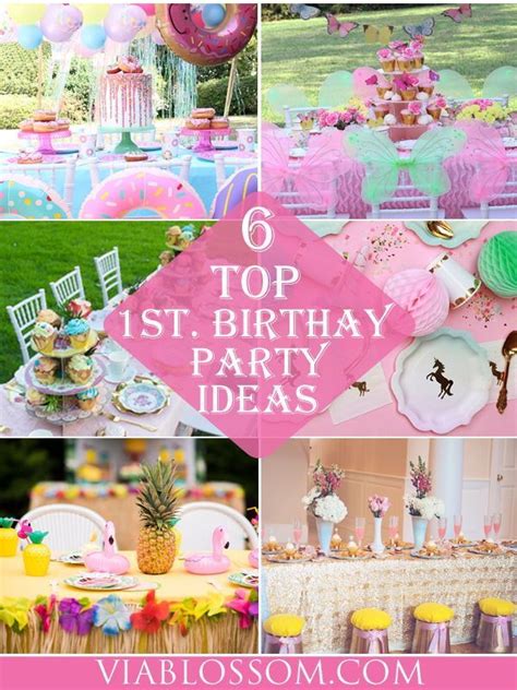 6 best girl 1st birthday party ideas via blossom first birthday theme girl 1st birthday party
