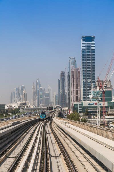 Dubai Metro Railway Stock Image Everypixel