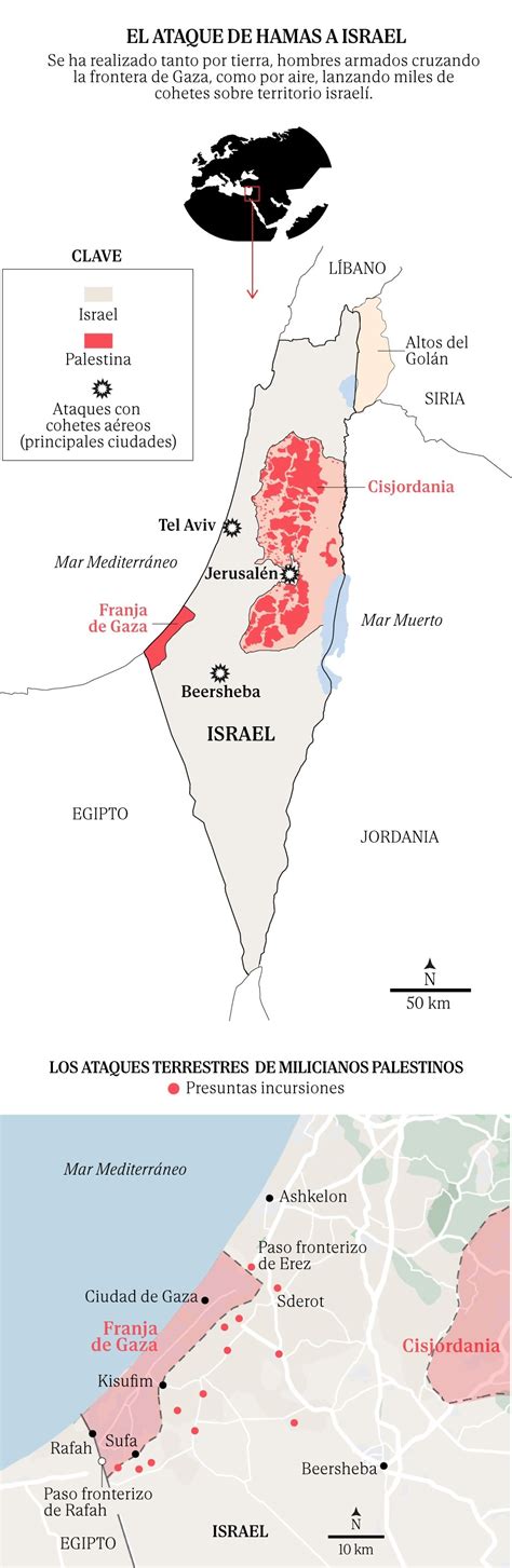 El Mapa Del Conflicto Entre Israel Y Ham S