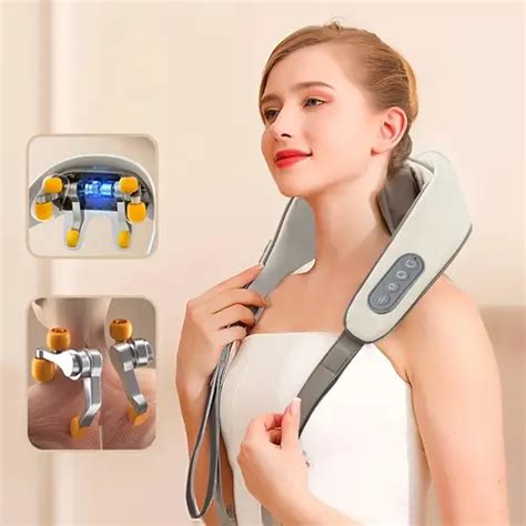 Rechargeable Neck Massager Ems Cervical Vertebra Massage Patch For Muscle Relaxation Ideal
