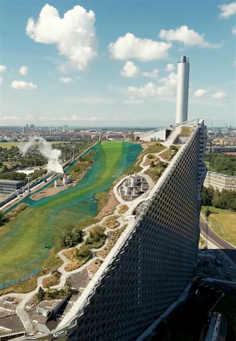 Big S Artificial Ski Slope Atop A Waste To Energy Plant Opens To Public In Copenhagen In