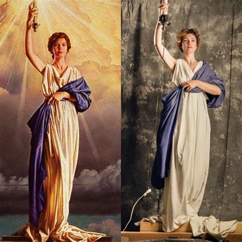 Year Old Jenny Joseph Modeling For Columbia Pictures Logo R Pics