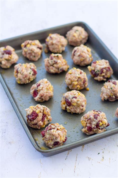 Chestnut And Cranberry Stuffing Balls Easy Peasy Foodie