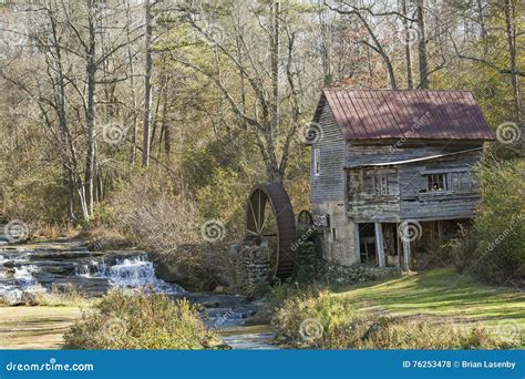 Historic Old Grist Mill In Northern Georgia Stock Photo Image Of
