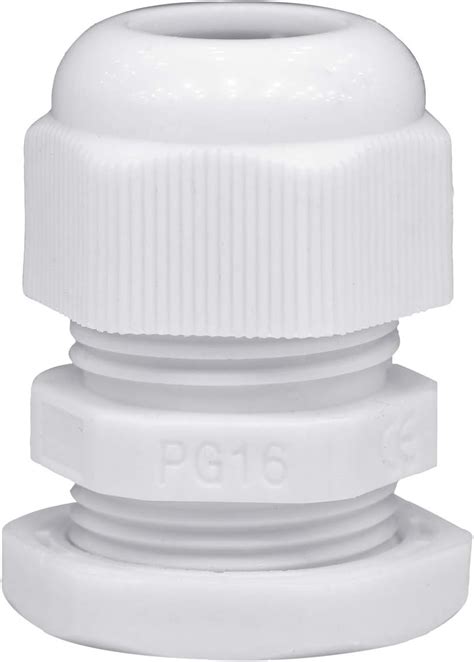 Lantee Pg Cable Gland Pieces White Plastic Nylon Waterproof