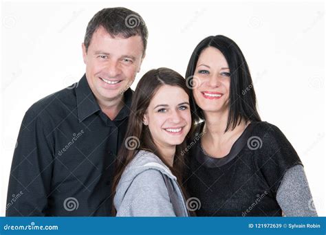 padre y madre con feliz interior de la hija adolescente imagen de archivo imagen de mujeres