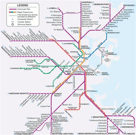 Commuter Rail Map Favorite Places And Spaces Pinterest