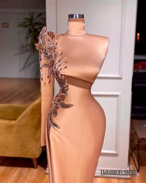 Elegant Custom Made Rose Gold Satin With Crystals Sequins