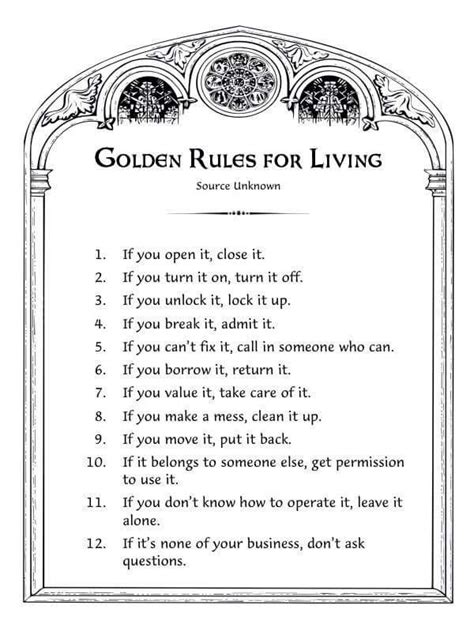 Golden Rule Printable