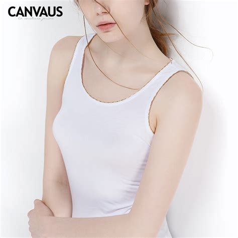 Canvaus Summer Women New Modal Slim Sexy Solid Round Collar Sleeveless