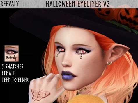 Halloween Eyeliner V2 By Reevaly At Tsr Sims 4 Updates