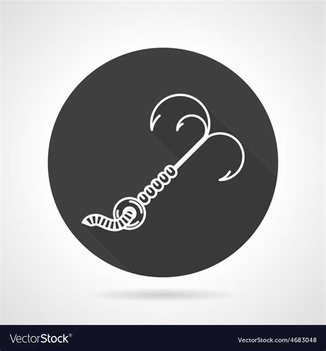 Grappling Hook Black Round Icon Royalty Free Vector Image