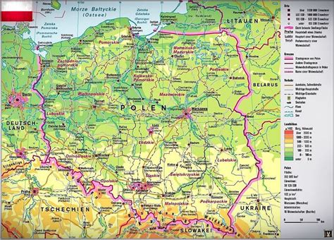 Polen Landkarte Polen Landkarte Polen Karten