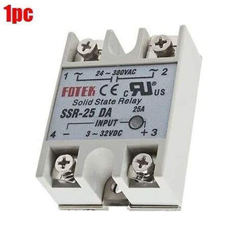 Solid State Relay For Pid Temperature Controller Output 24v 380v 25a