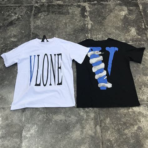 Vlone White Snake Mens T Shirt Vlone Stylist T Shirt Big V Logo High