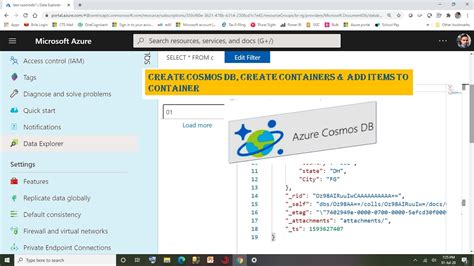 These three services together are similar to how s3 and cloudfront work so nicely. Create Cosmos DB Container & Add Items To Container - YouTube