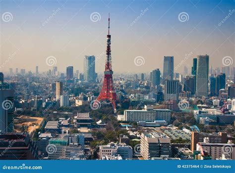 Tokyo Tower In Minato Ward Stock Photo Image Of Attraction 42375464
