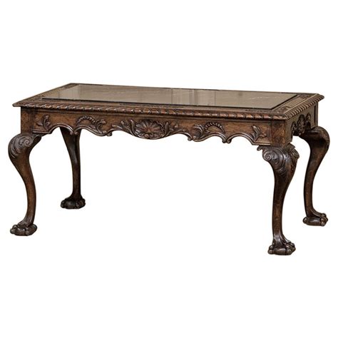Councill craftsmen ball & claw chippendale mahogany china tea table. Chippendale Marble Top Coffee Table at 1stdibs