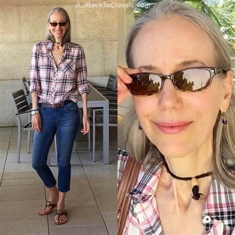 Video Chat And Ootd Classic Fashion Over 40 50 Pink And White Plaid