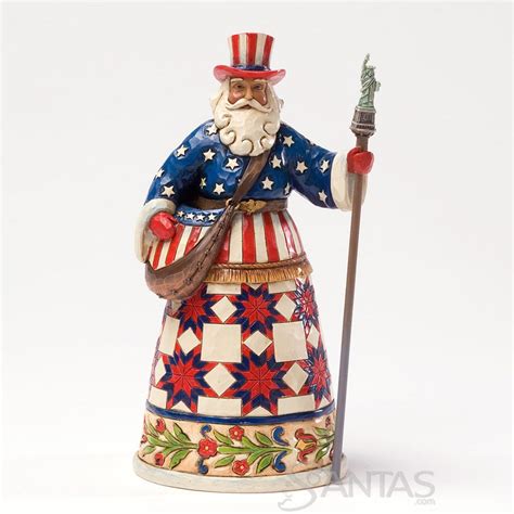 Jim Shore American Santa Perfectly Festive In All Fifty States