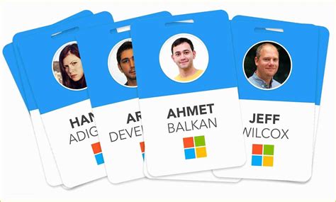 Free Employee Badge Template Of 10 Best Ms Word Id Badge Templates For