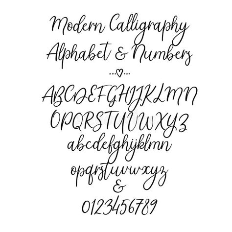 Vector Alphabet Brush Letters Handwritten Font Hand Lettering