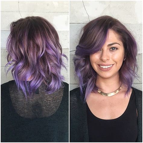 Image Result For Medium Length Hair Brown To Purple Hair