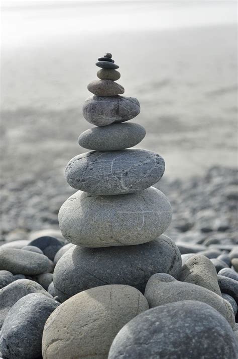 Hd Wallpaper Stack Of Pebbles Zen Stability Balance Cobblestone