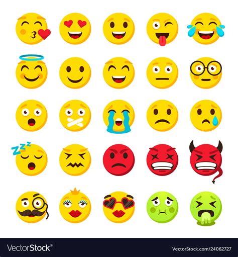 Smileys Emoji Happy Face Vector Set Smiley Icons And Emoticon With Images And Photos Finder