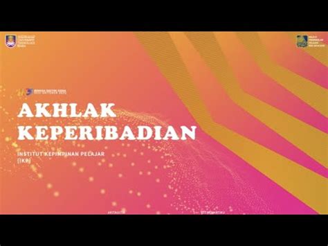 Akhlak Keperibadian Youtube