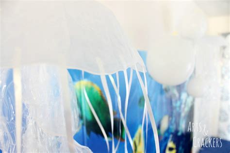 The bell helps with movement in the water while the tentacles capture prey. DIY Hanging Jellyfish Decoration | Ocean-Themed Party Decor