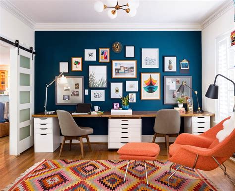 Incredible Home Office Accent Wall Simple Ideas Home Decorating Ideas