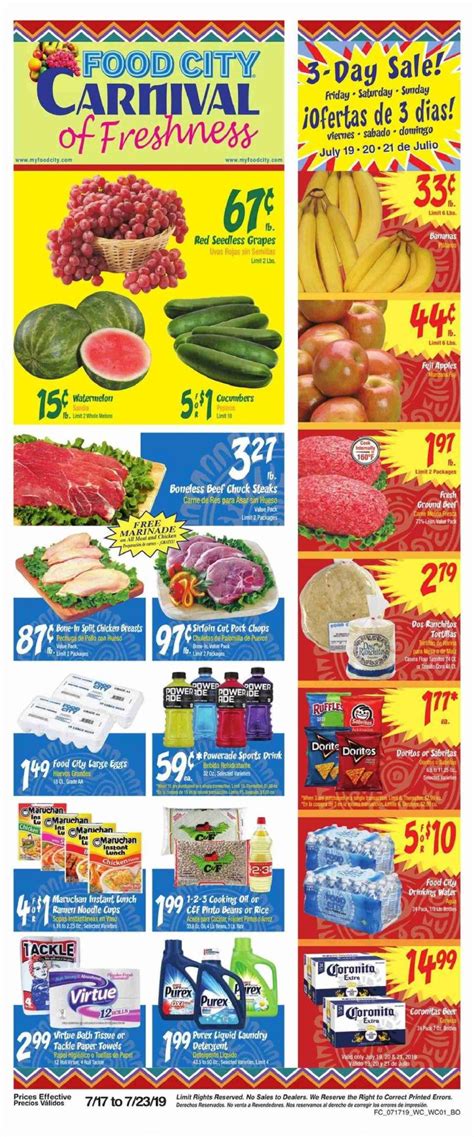 Sampling the city's foods should be as much a part of your plan as visiting the city's sights. Food City Ad Jul 17 - 23, 2019 - WeeklyAds2