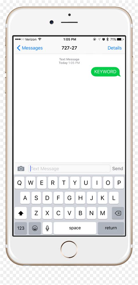 Iphone Text Screen Png Smartphone Transparent Png Vhv
