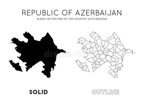 Azerbaijan Map Stock Vector Illustration Of Country 158521724