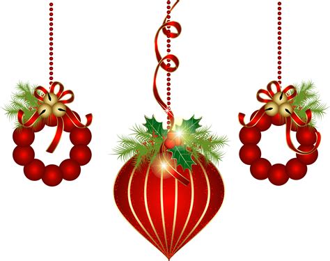 Transparent Red Christmas Ornaments PNG Clipart ClipArt Best ClipArt Best Red Christmas