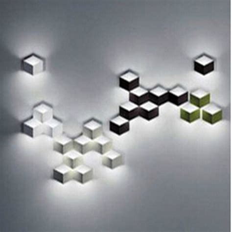 Geometry Square Grid Box Magic Led Aluminum Office Hotel Wall Light