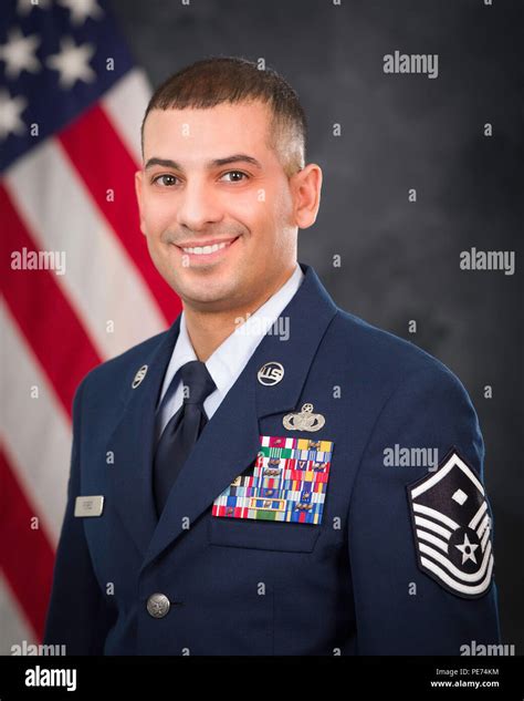 Official Portrait Of First Sergeant 1st Airlift Squadron Air Force