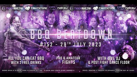 bbq beatdown 152 pro and amateur fights live youtube